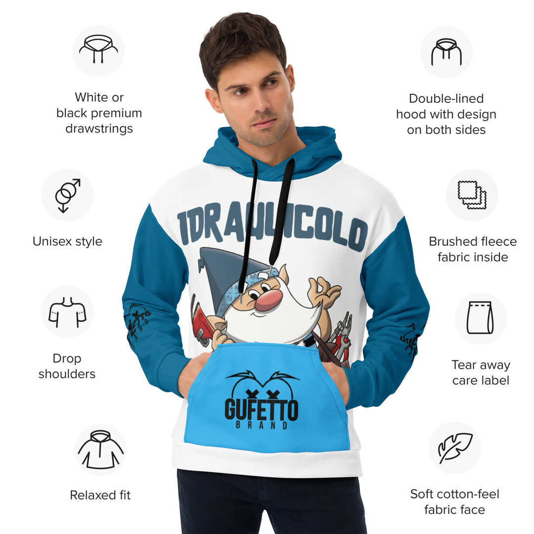 Felpa con cappuccio IDRAULICOLO - Gufetto Brand
