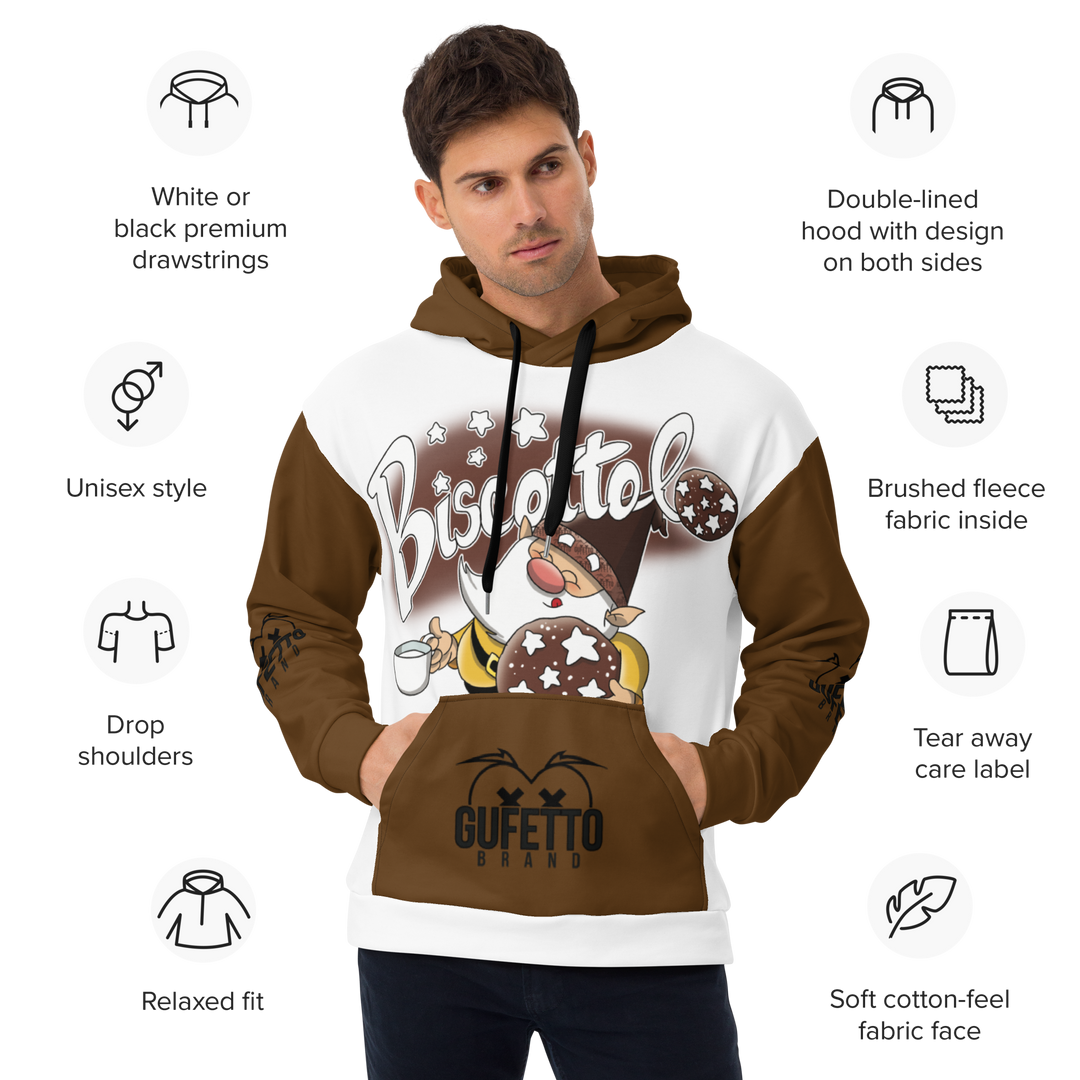 Felpa con cappuccio Uomo/Donna BISCOTTOLO - Gufetto Brand