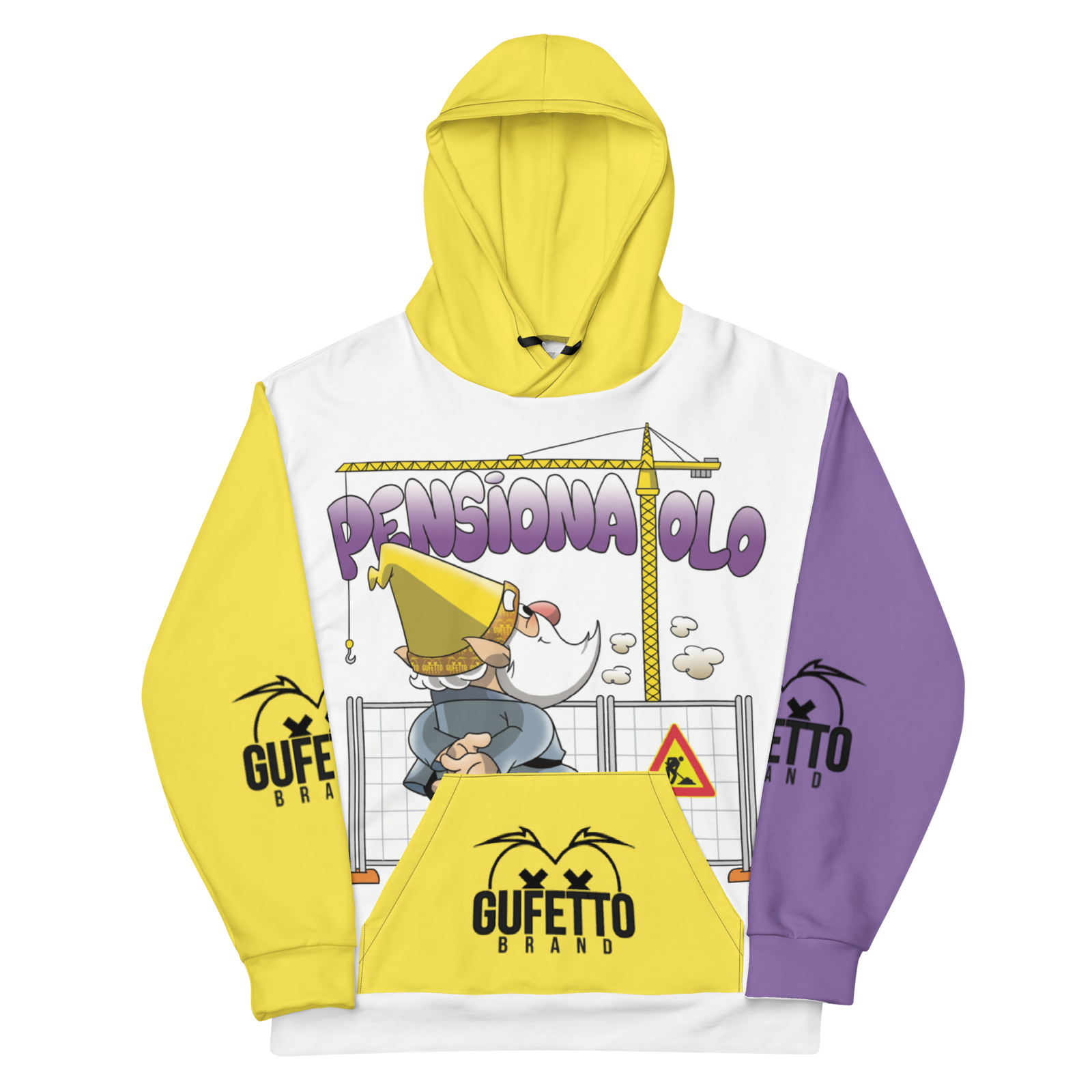 Felpa con cappuccio Uomo/Donna PENSIONATOLO - Gufetto Brand