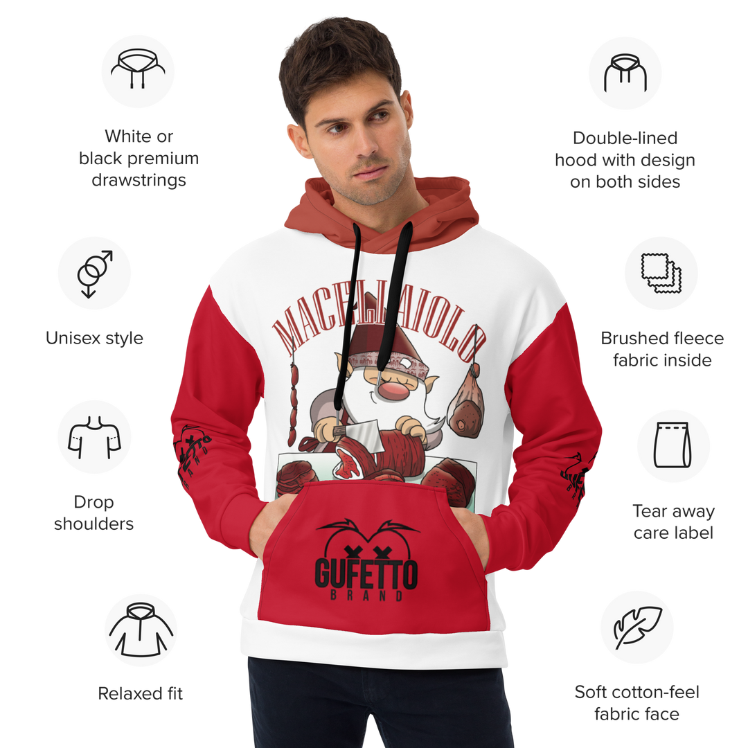 Felpa con cappuccio Uomo/Donna MACELLAIOLO - Gufetto Brand