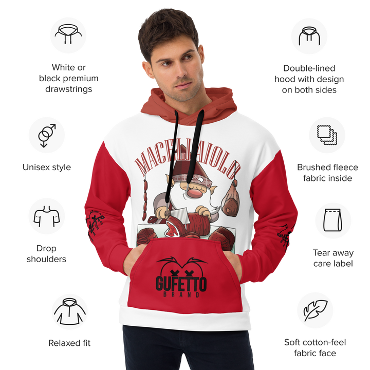 Felpa con cappuccio Uomo/Donna MACELLAIOLO - Gufetto Brand