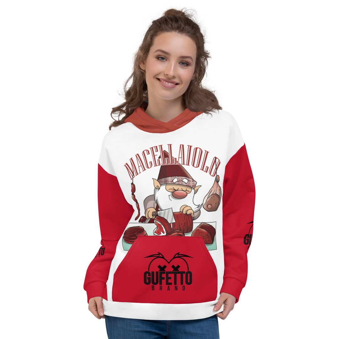 Felpa con cappuccio Uomo/Donna MACELLAIOLO - Gufetto Brand