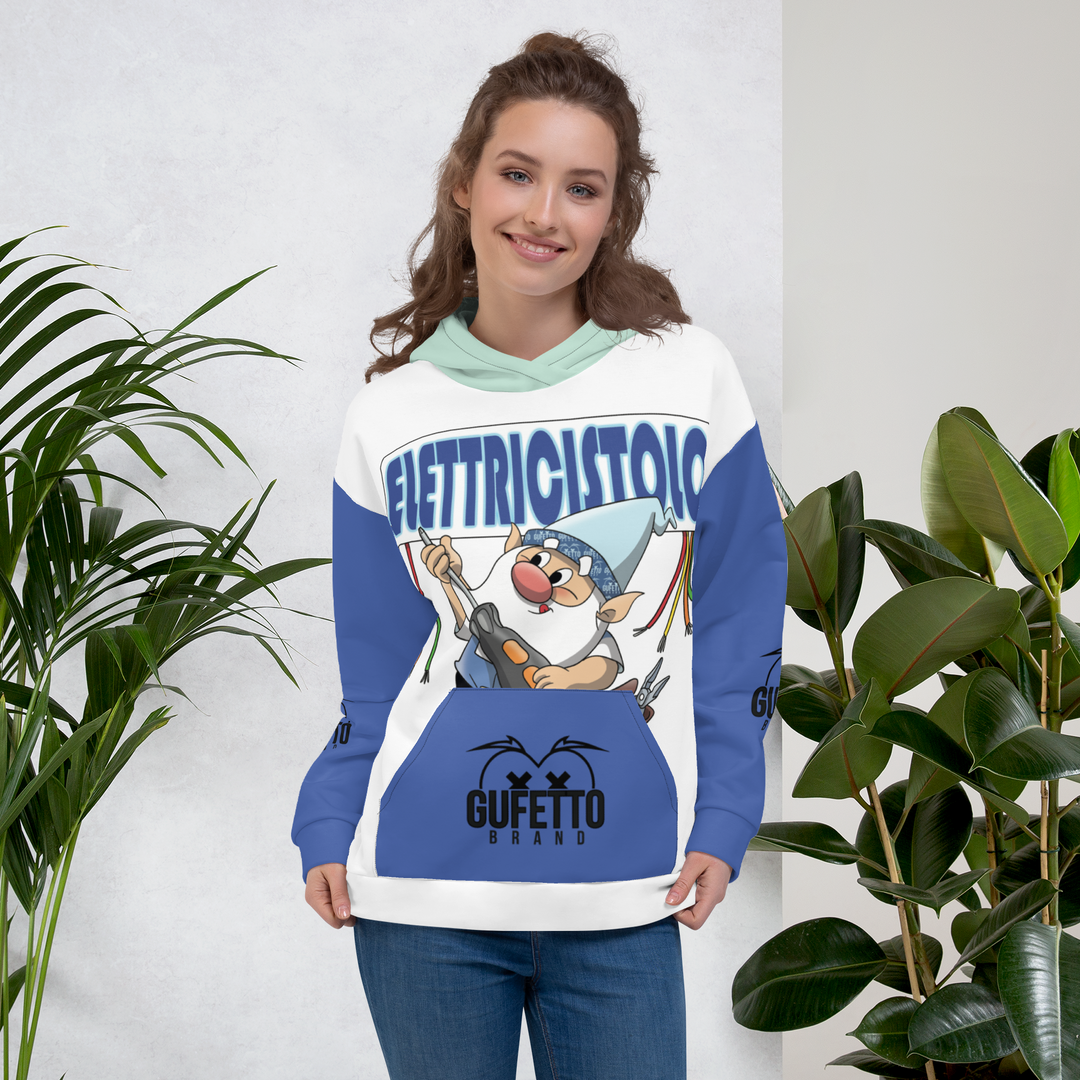 Felpa con cappuccio Uomo/Donna ELETTRICISTOLO - Gufetto Brand