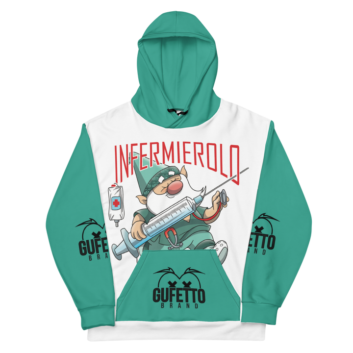 Felpa con cappuccio Uomo/Donna INFERMIEROLO - Gufetto Brand