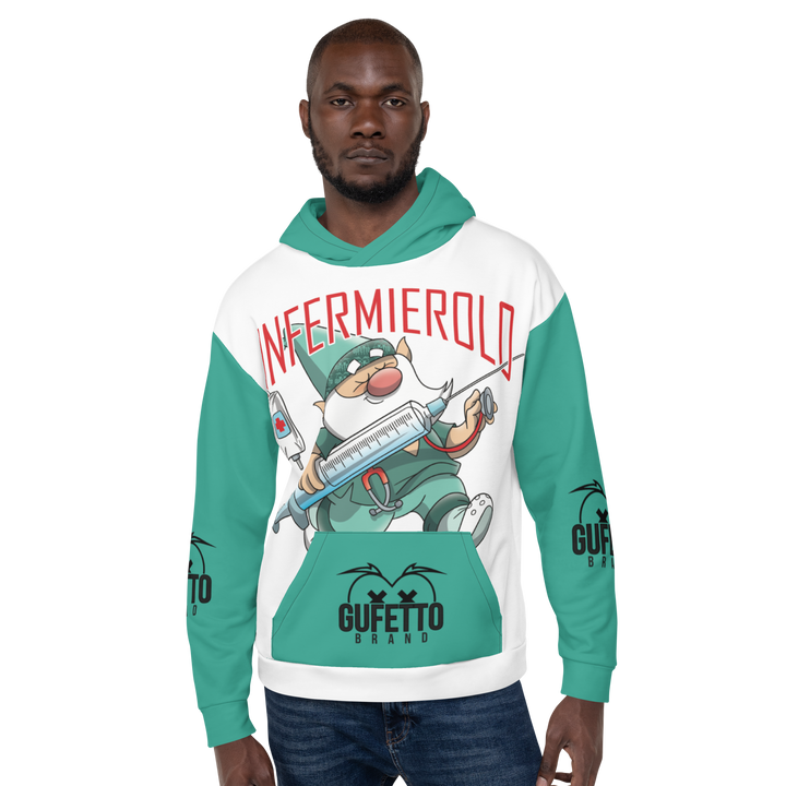 Felpa con cappuccio Uomo/Donna INFERMIEROLO - Gufetto Brand