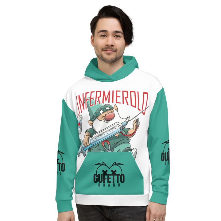 Felpa con cappuccio Uomo/Donna INFERMIEROLO - Gufetto Brand