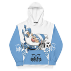 Felpa con cappuccio Uomo/Donna BIANCO AZZURROLO - Gufetto Brand