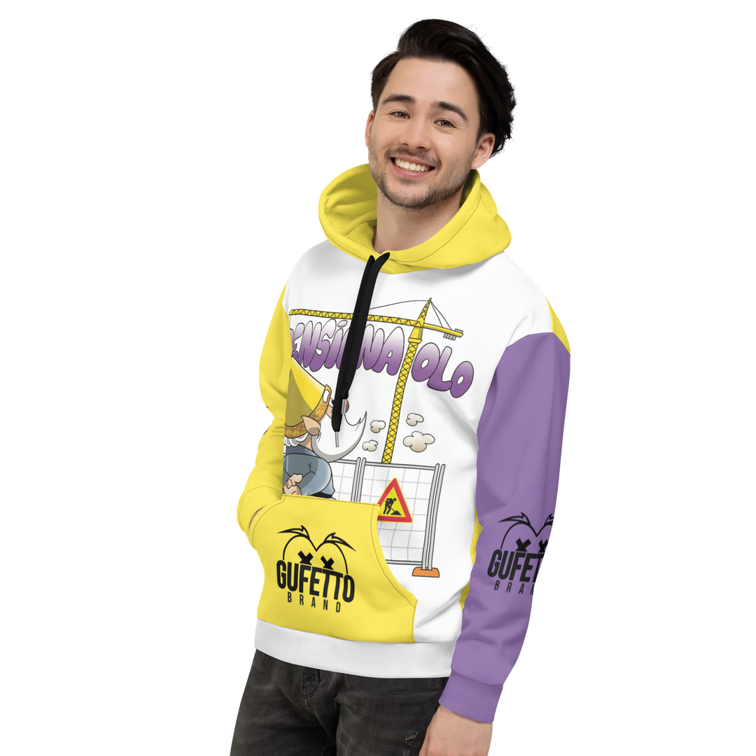 Felpa con cappuccio Uomo/Donna PENSIONATOLO - Gufetto Brand