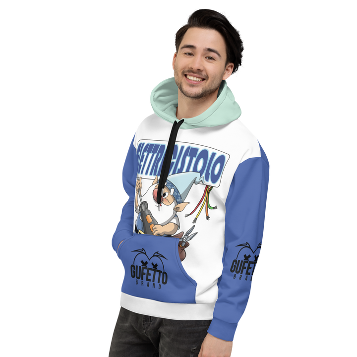Felpa con cappuccio Uomo/Donna ELETTRICISTOLO - Gufetto Brand