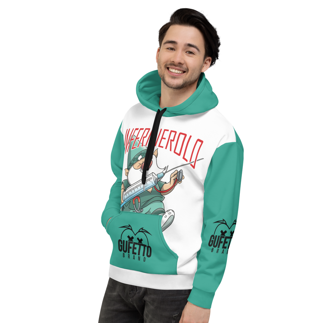 Felpa con cappuccio Uomo/Donna INFERMIEROLO - Gufetto Brand