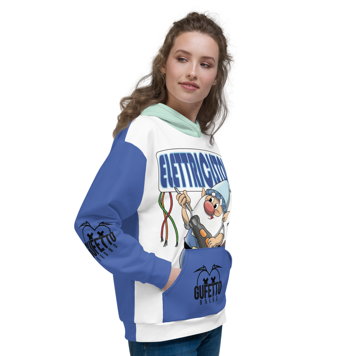 Felpa con cappuccio Uomo/Donna ELETTRICISTOLO - Gufetto Brand
