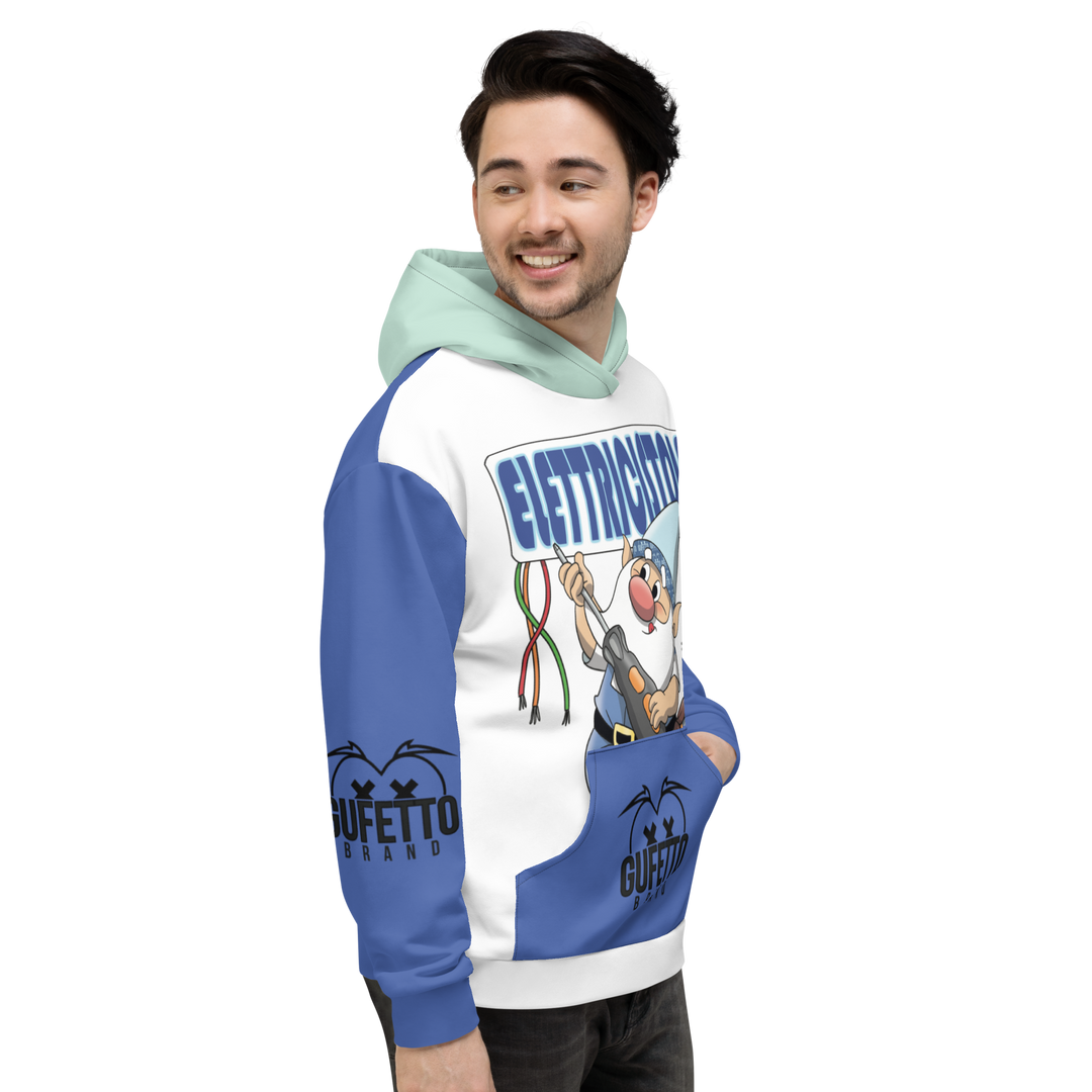 Felpa con cappuccio Uomo/Donna ELETTRICISTOLO - Gufetto Brand