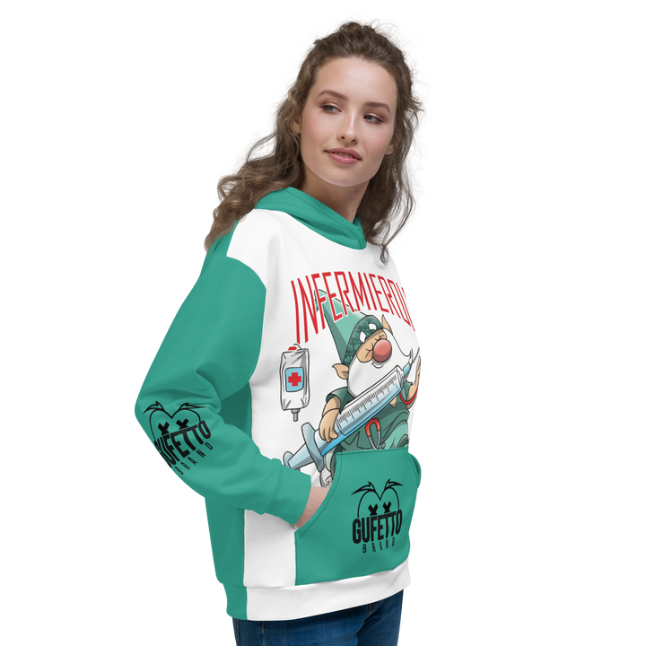 Felpa con cappuccio Uomo/Donna INFERMIEROLO - Gufetto Brand