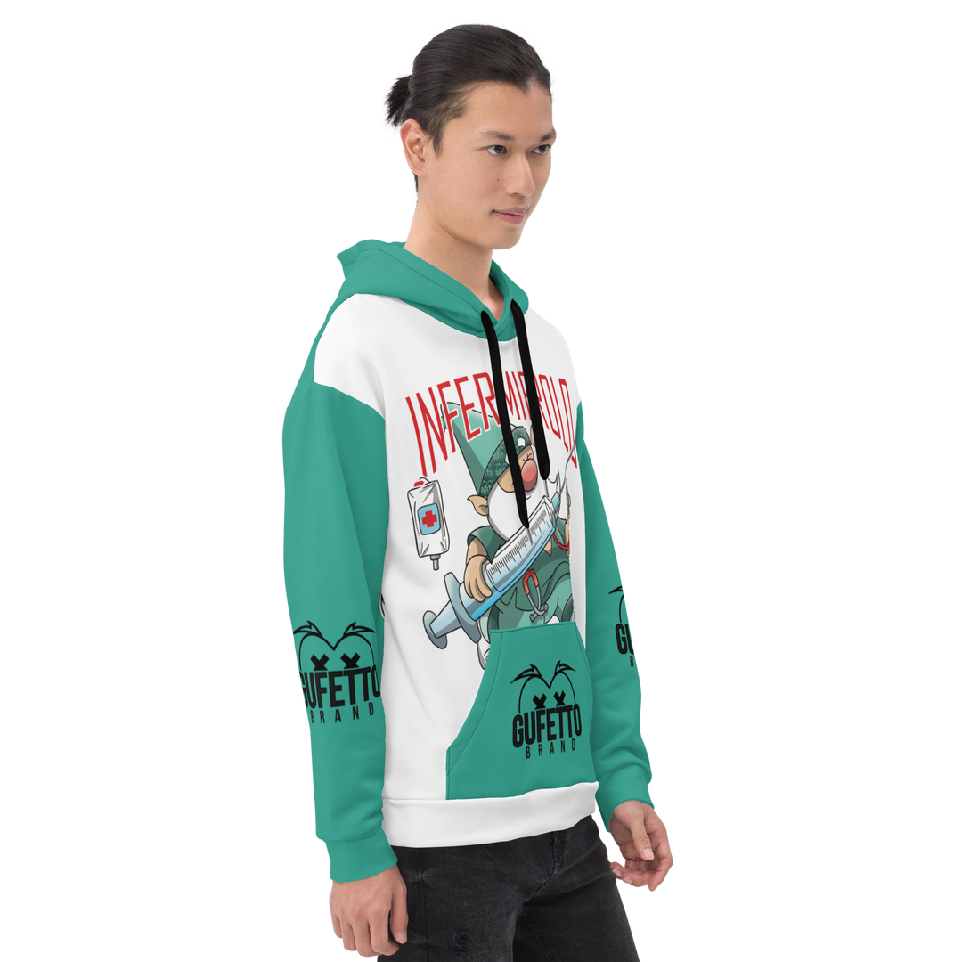 Felpa con cappuccio Uomo/Donna INFERMIEROLO - Gufetto Brand