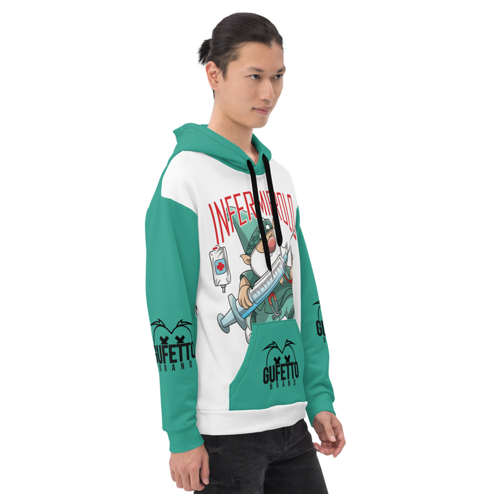 Felpa con cappuccio Uomo/Donna INFERMIEROLO - Gufetto Brand