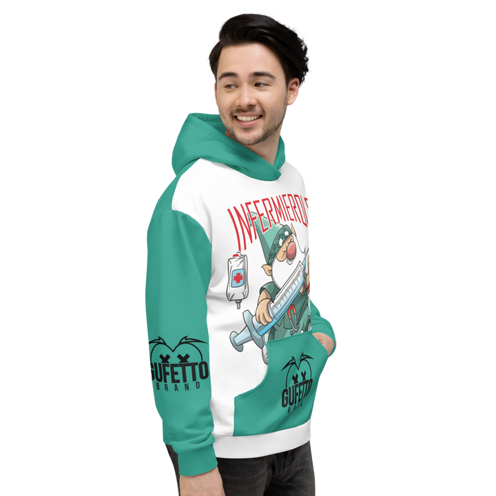 Felpa con cappuccio Uomo/Donna INFERMIEROLO - Gufetto Brand