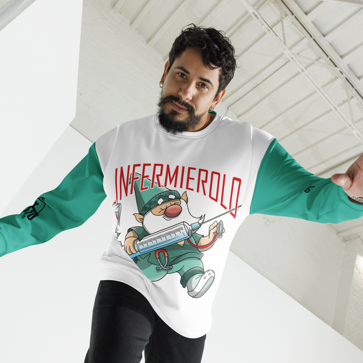 Felpa unisex Uomo/Donna INFERMIEROLO - Gufetto Brand