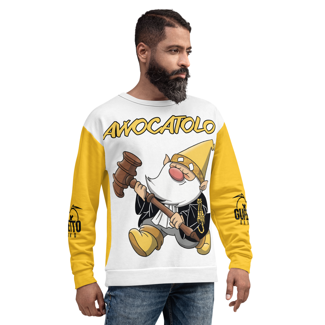 Felpa unisex Uomo/Donna AVVOCATOLO - Gufetto Brand