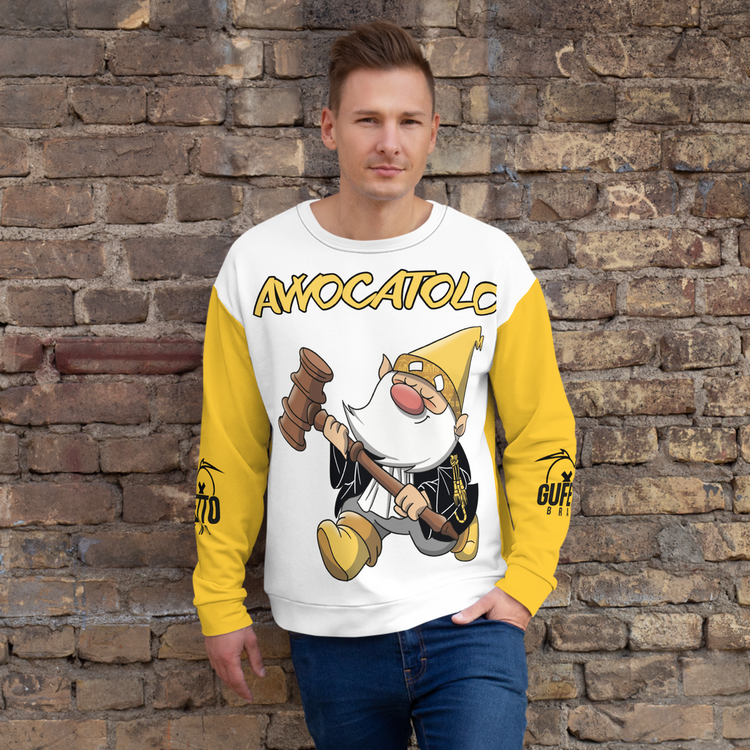 Felpa unisex Uomo/Donna AVVOCATOLO - Gufetto Brand