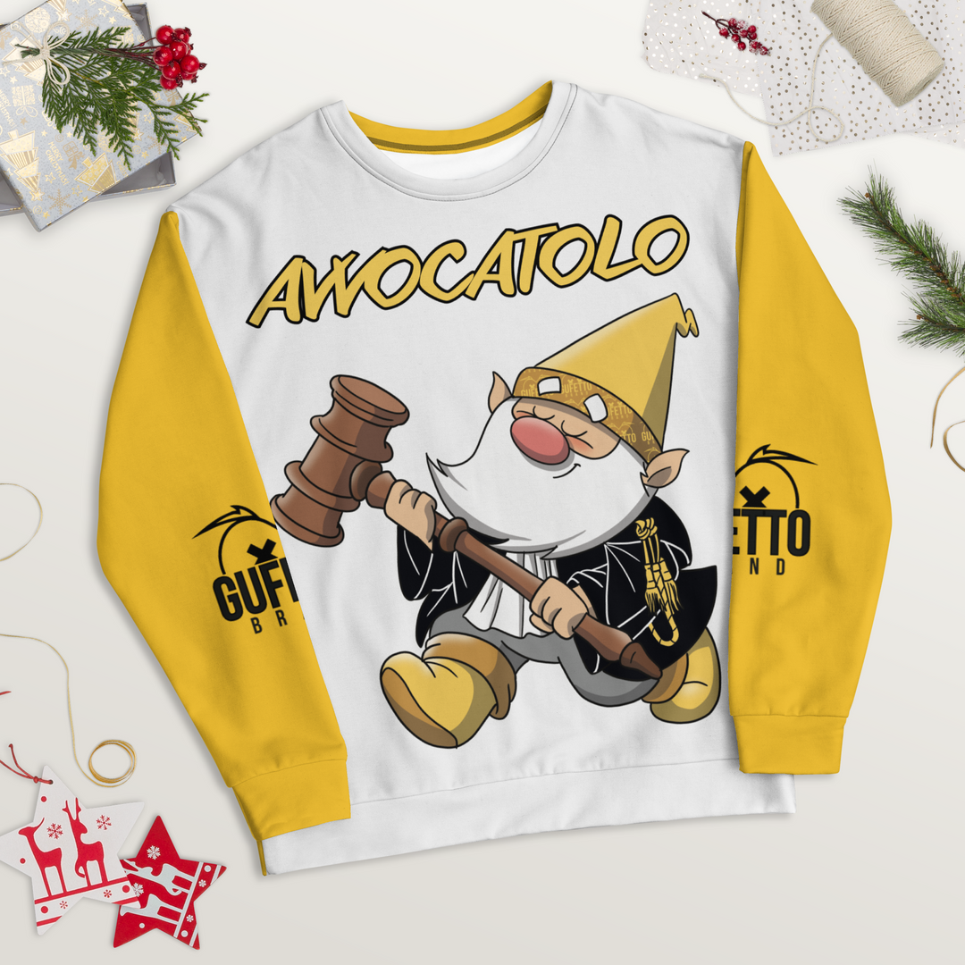 Felpa unisex Uomo/Donna AVVOCATOLO - Gufetto Brand