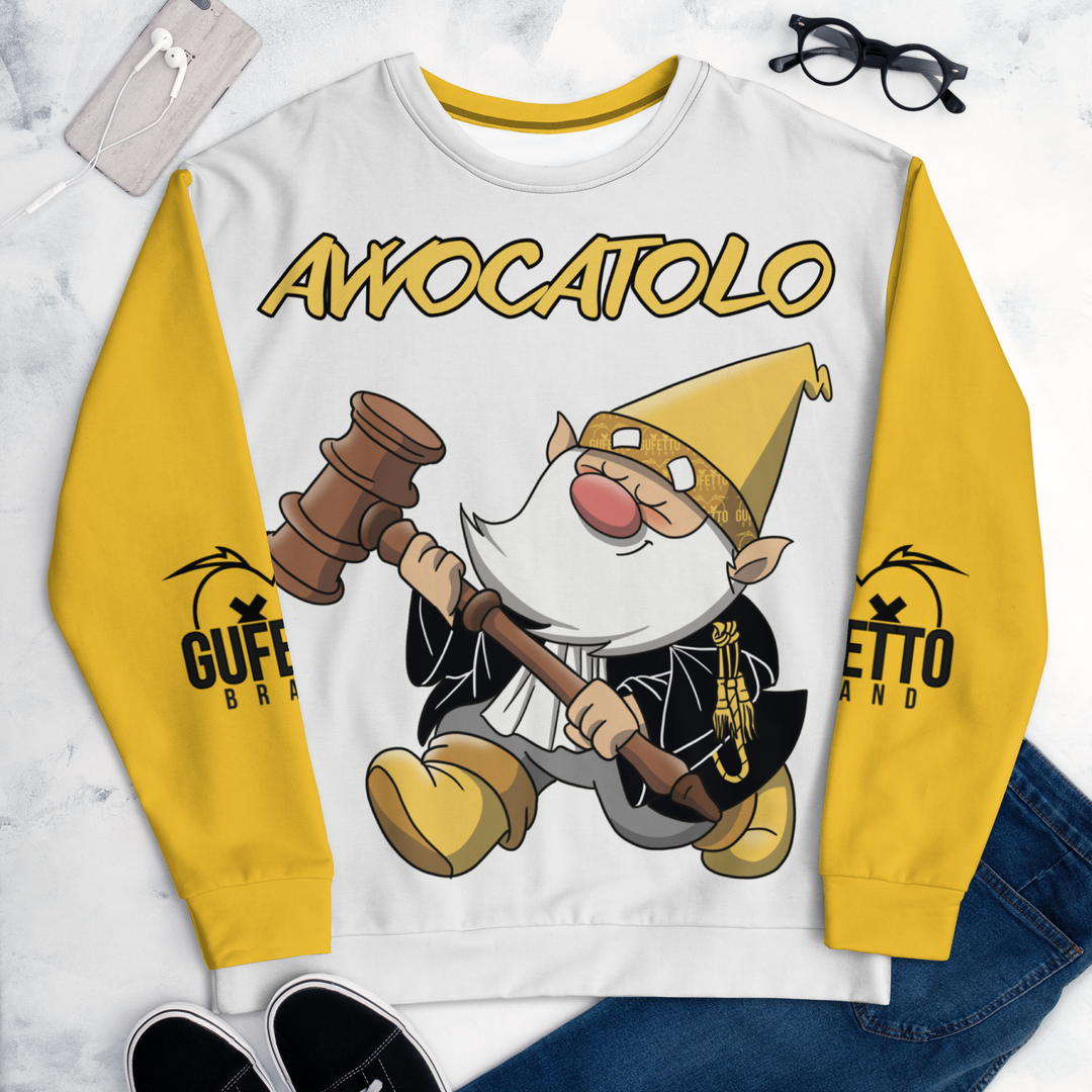 Felpa unisex Uomo/Donna AVVOCATOLO - Gufetto Brand