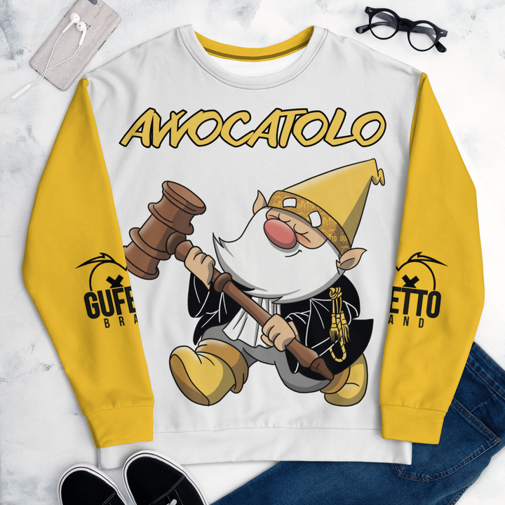Felpa unisex Uomo/Donna AVVOCATOLO - Gufetto Brand