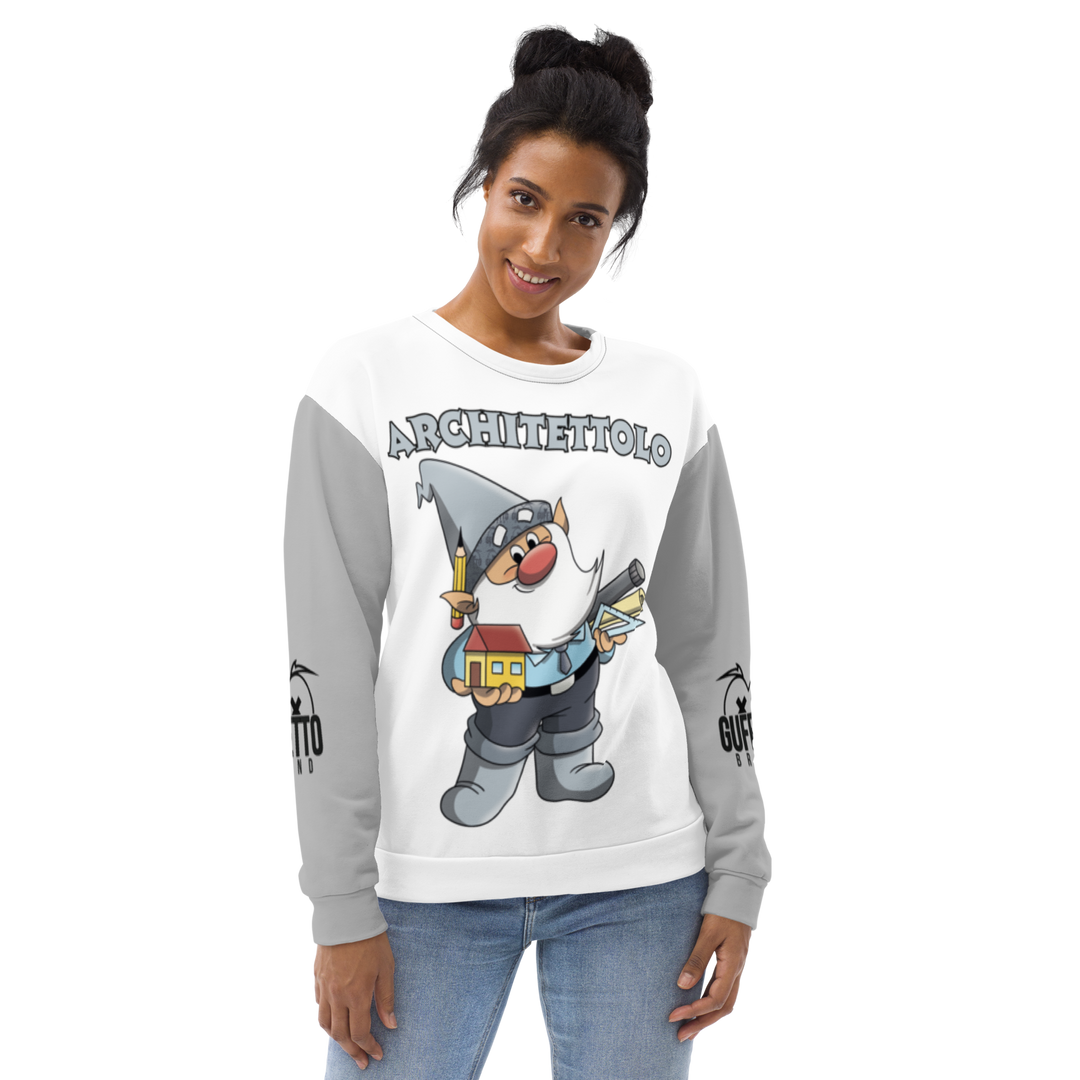 Felpa unisex Uomo/Donna ARCHITETTOLO - Gufetto Brand