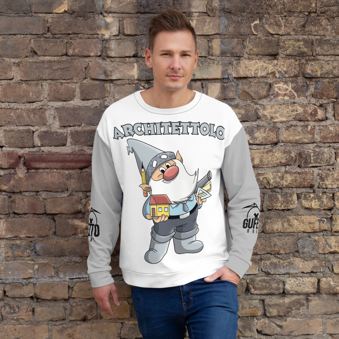 Felpa unisex Uomo/Donna ARCHITETTOLO - Gufetto Brand