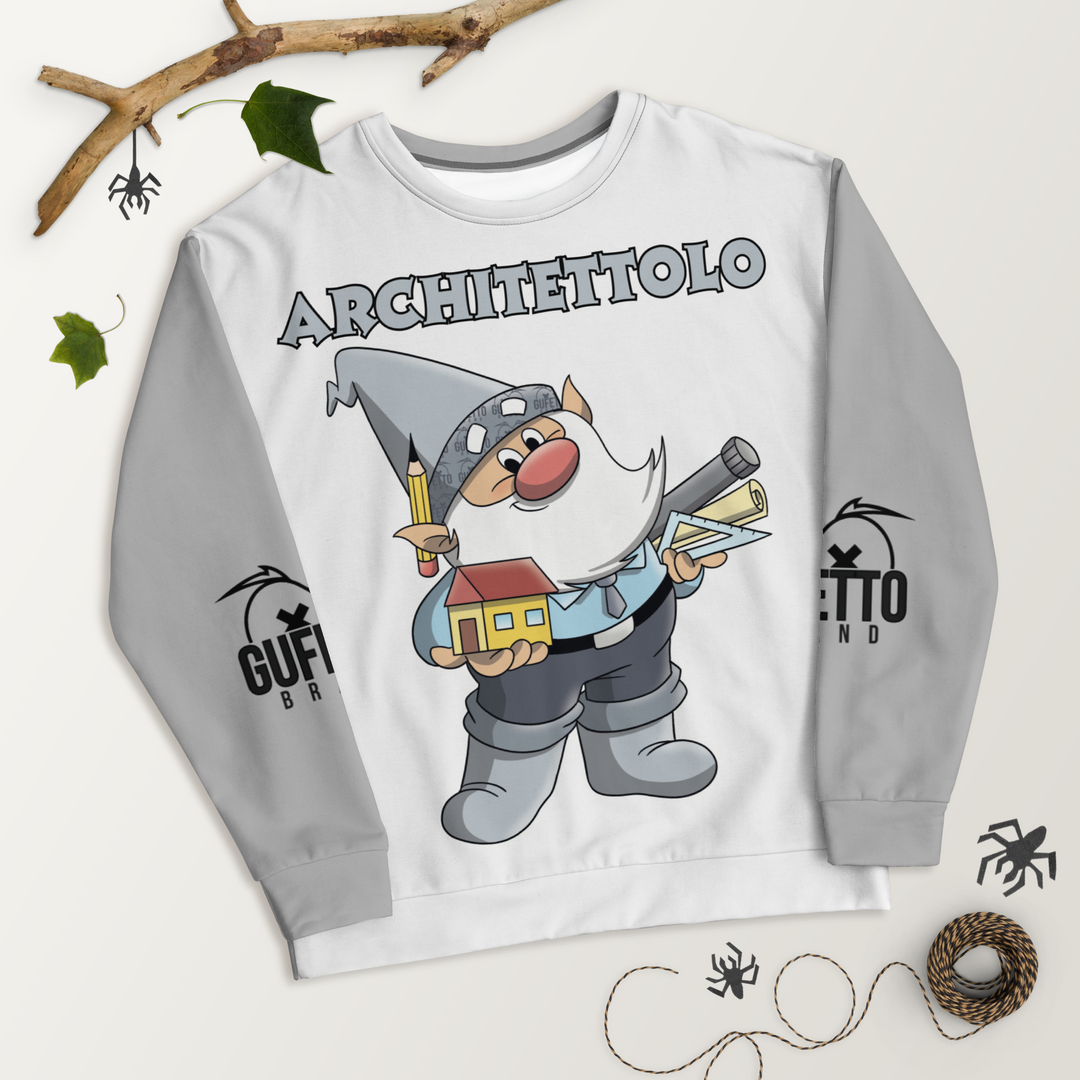 Felpa unisex Uomo/Donna ARCHITETTOLO - Gufetto Brand