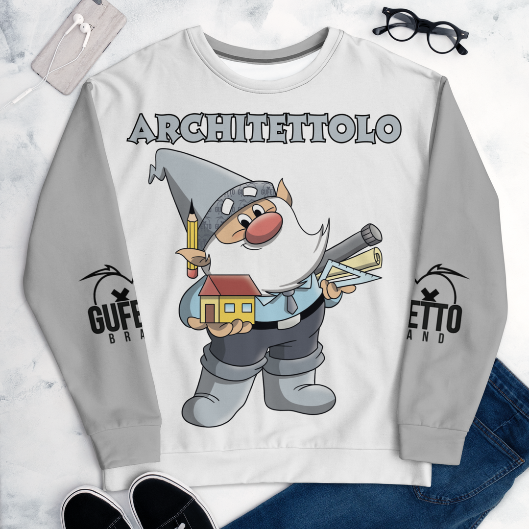 Felpa unisex Uomo/Donna ARCHITETTOLO - Gufetto Brand