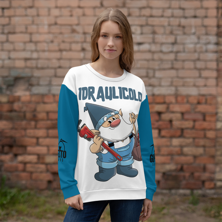 Felpa unisex Uomo/Donna IDRAULICOLO - Gufetto Brand