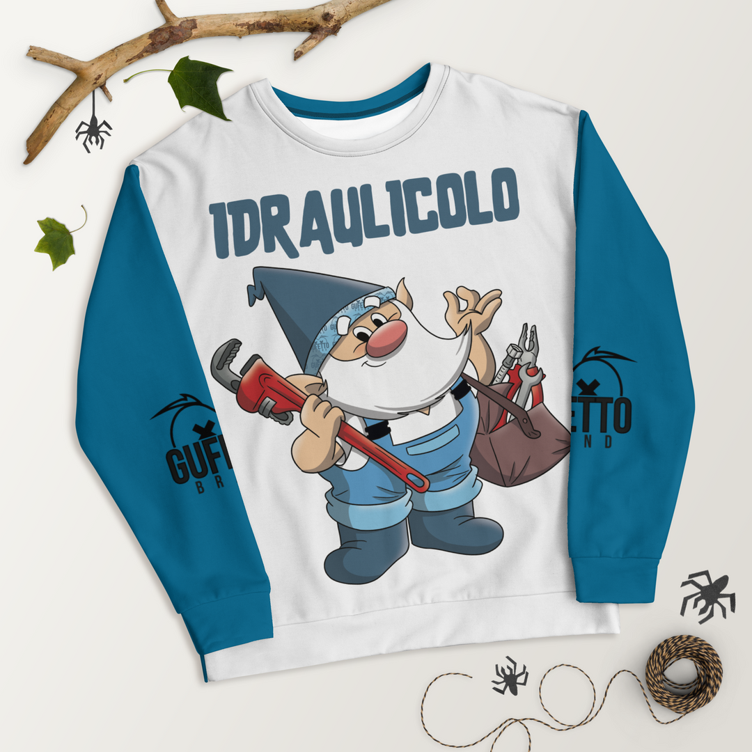 Felpa unisex Uomo/Donna IDRAULICOLO - Gufetto Brand