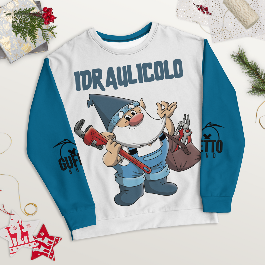 Felpa unisex Uomo/Donna IDRAULICOLO - Gufetto Brand