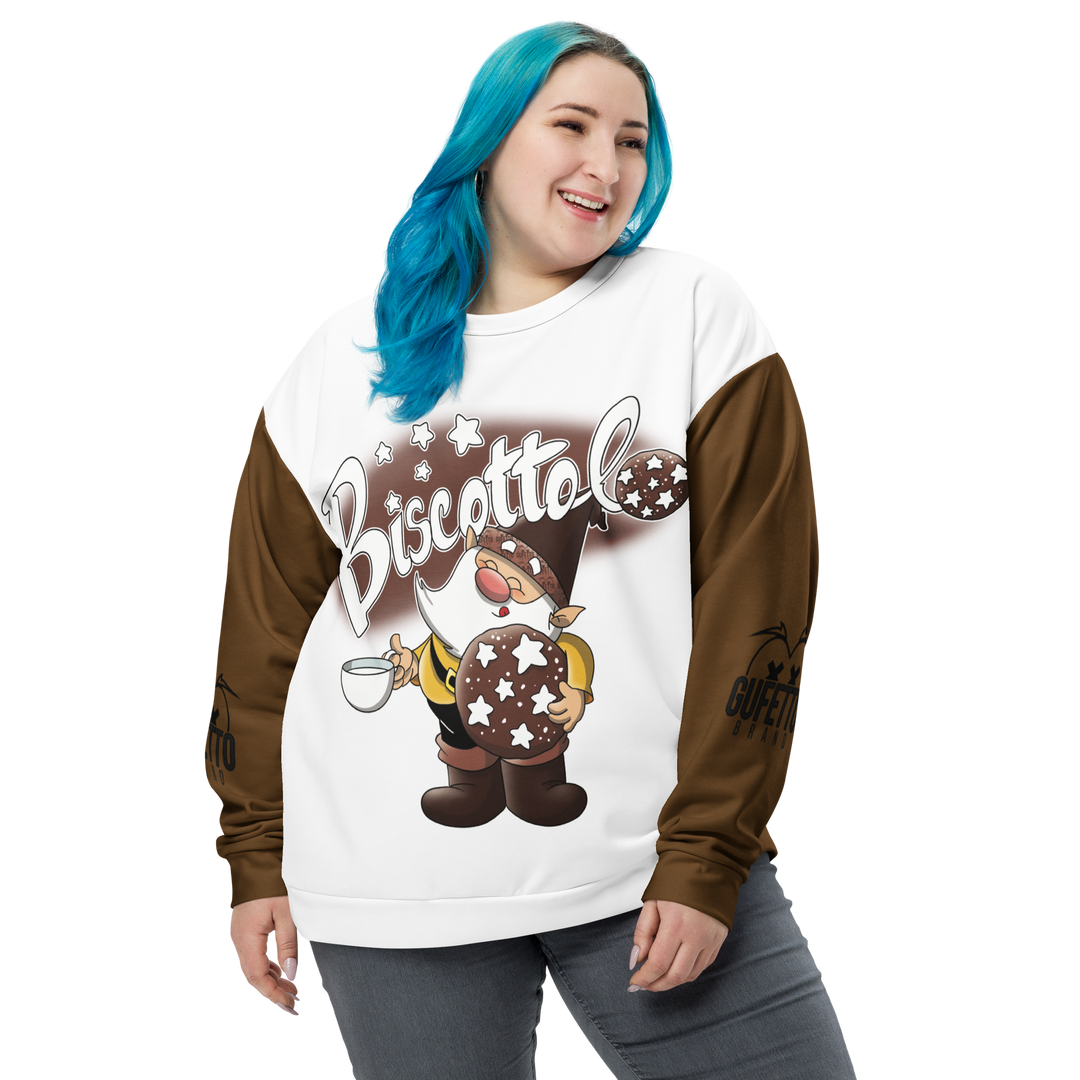 Felpa unisex Uomo/Donna BISCOTTOLO - Gufetto Brand