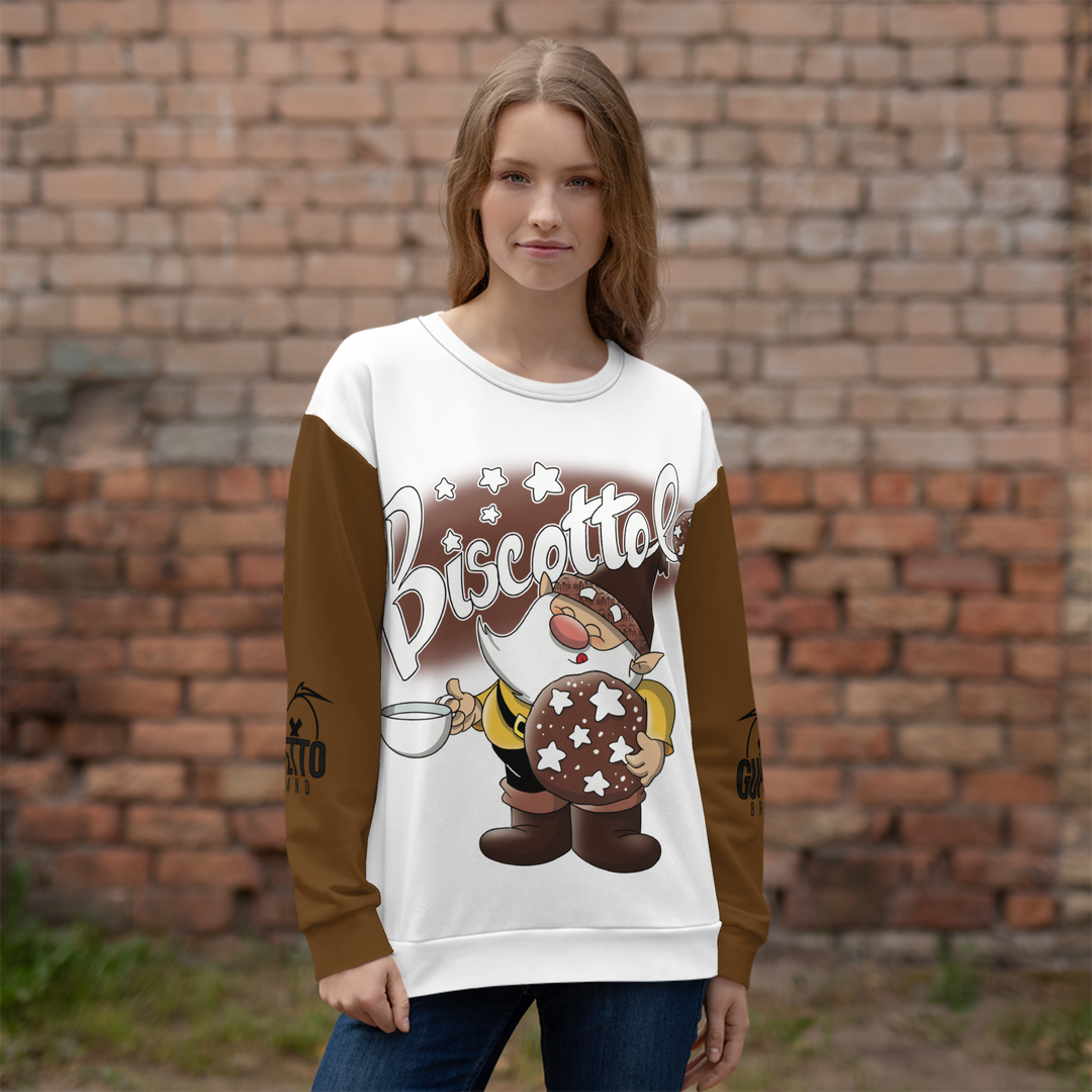 Felpa unisex Uomo/Donna BISCOTTOLO - Gufetto Brand