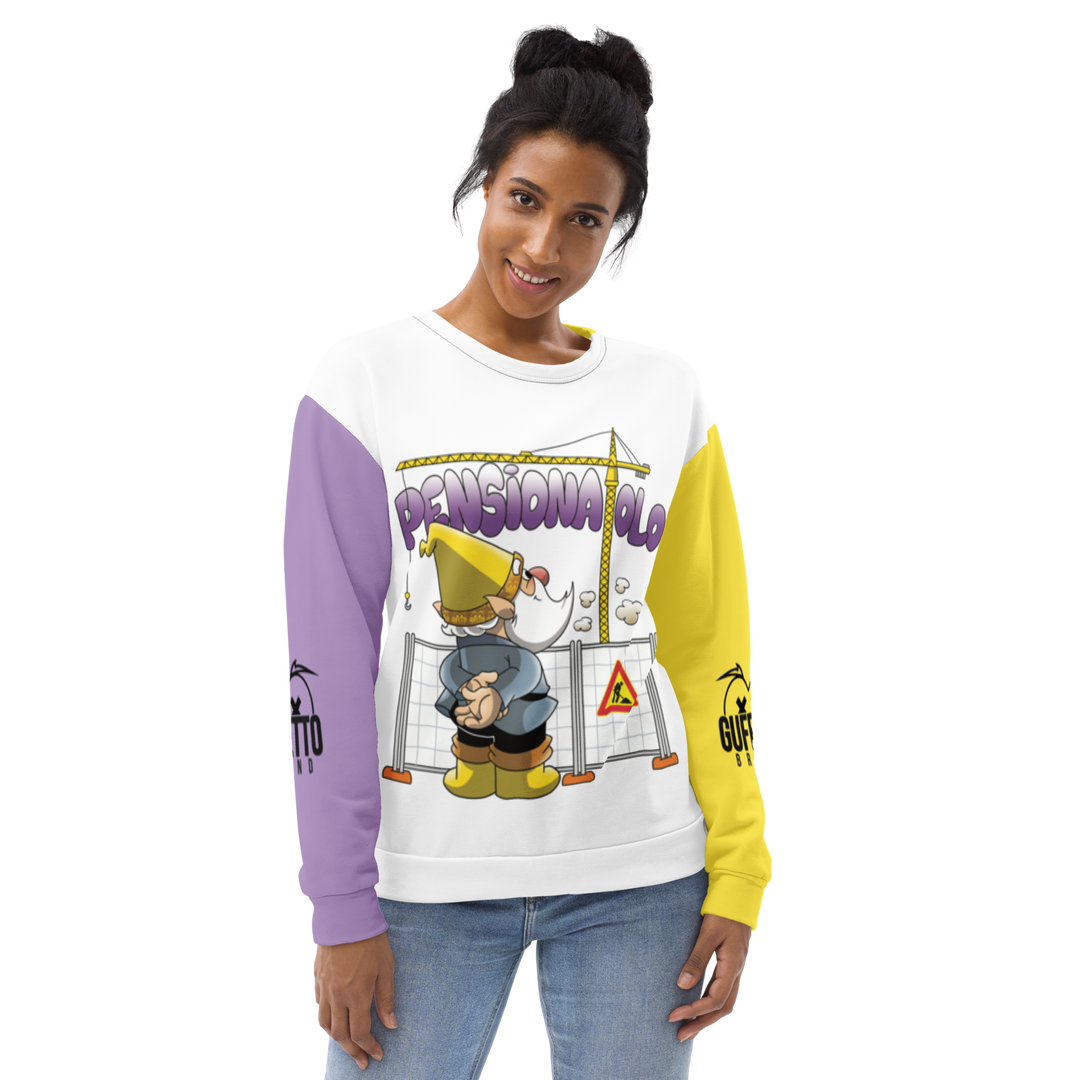 Felpa unisex Uomo/Donna PENSIONATOLO - Gufetto Brand