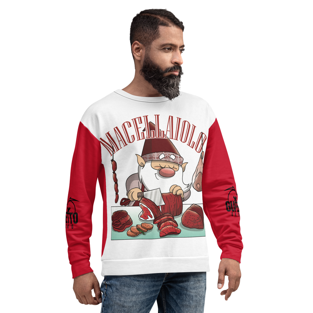 Felpa unisex Uomo/Donna MACELLAIOLO - Gufetto Brand