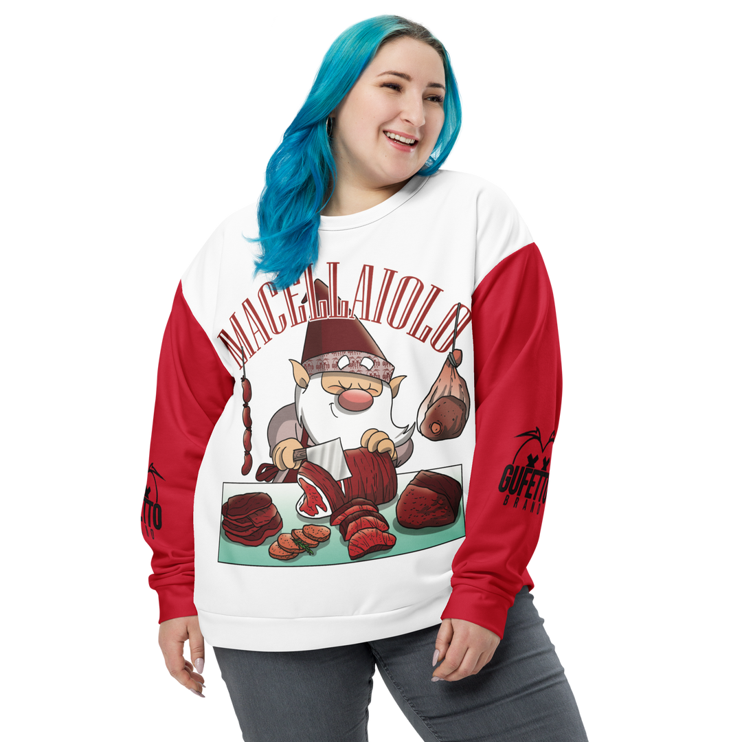 Felpa unisex Uomo/Donna MACELLAIOLO - Gufetto Brand