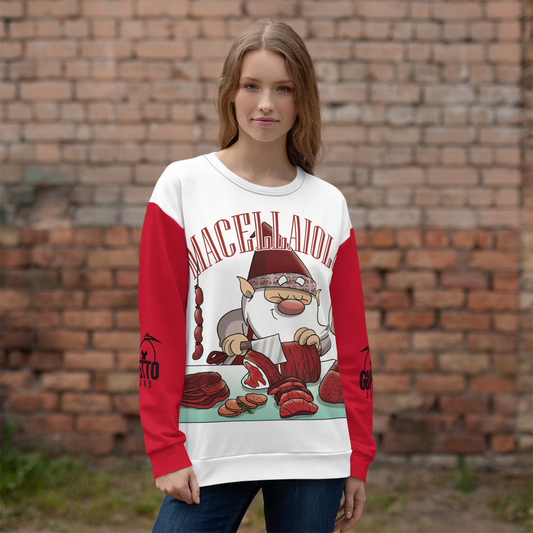 Felpa unisex Uomo/Donna MACELLAIOLO - Gufetto Brand