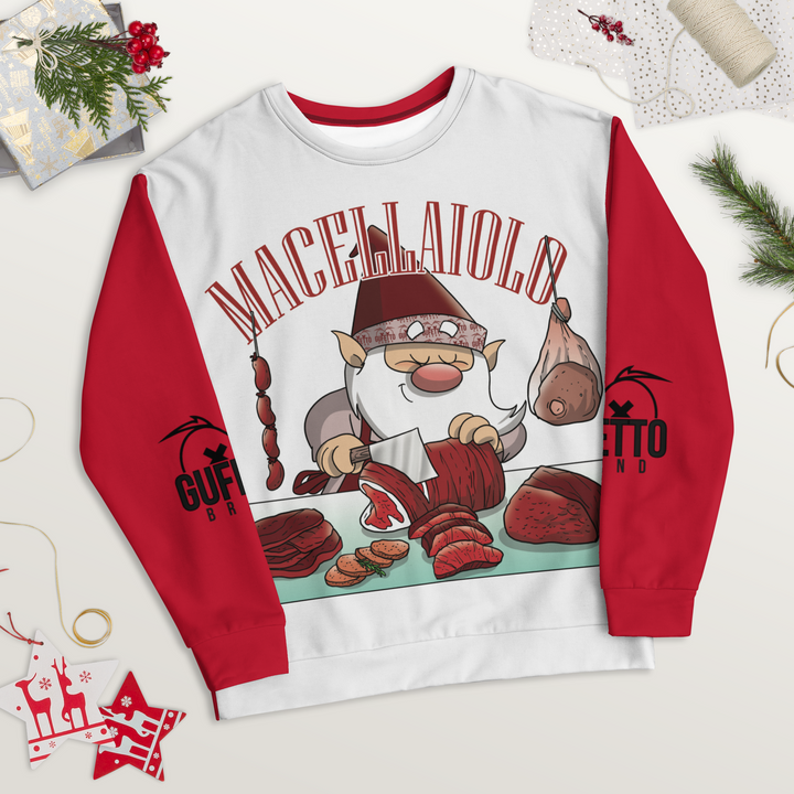 Felpa unisex Uomo/Donna MACELLAIOLO - Gufetto Brand