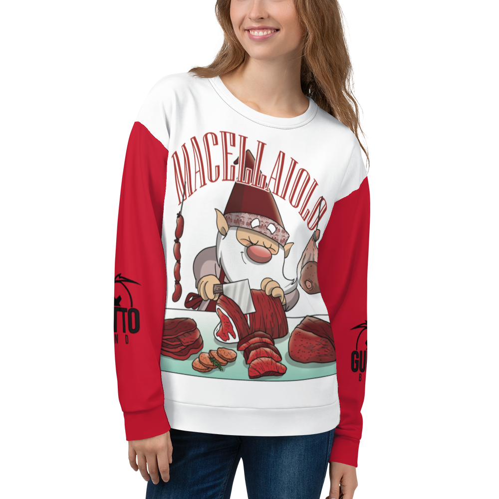 Felpa unisex Uomo/Donna MACELLAIOLO - Gufetto Brand