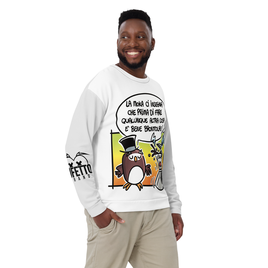 Felpa unisex Uomo/Donna LA MOKA - Gufetto Brand
