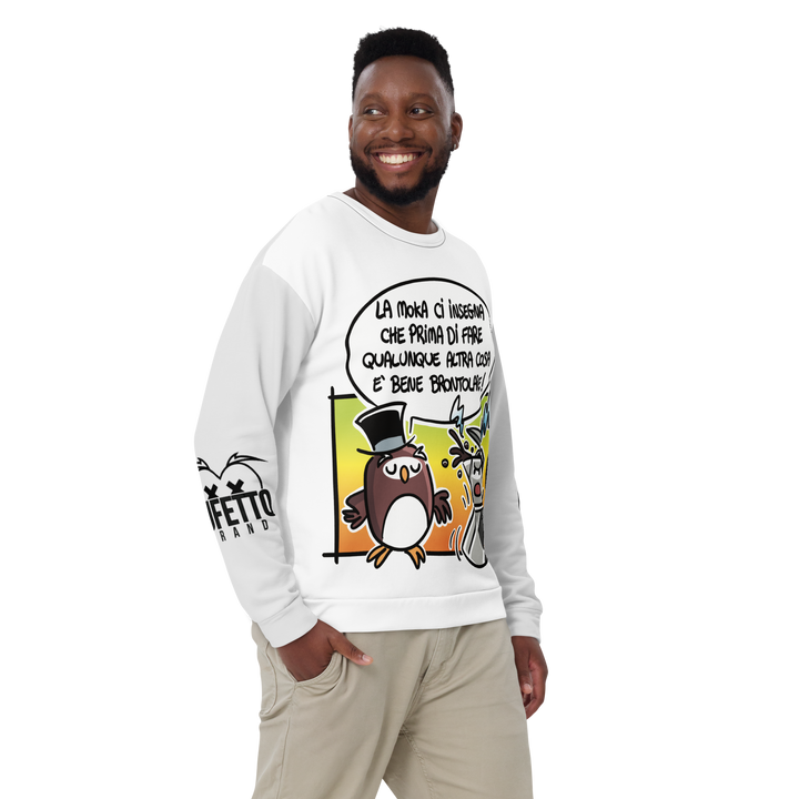 Felpa unisex Uomo/Donna LA MOKA - Gufetto Brand