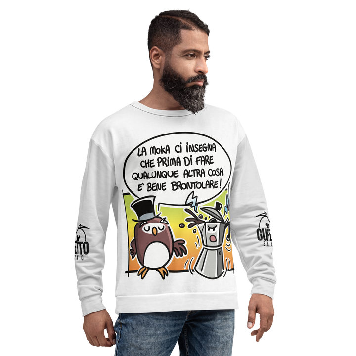 Felpa unisex Uomo/Donna LA MOKA - Gufetto Brand