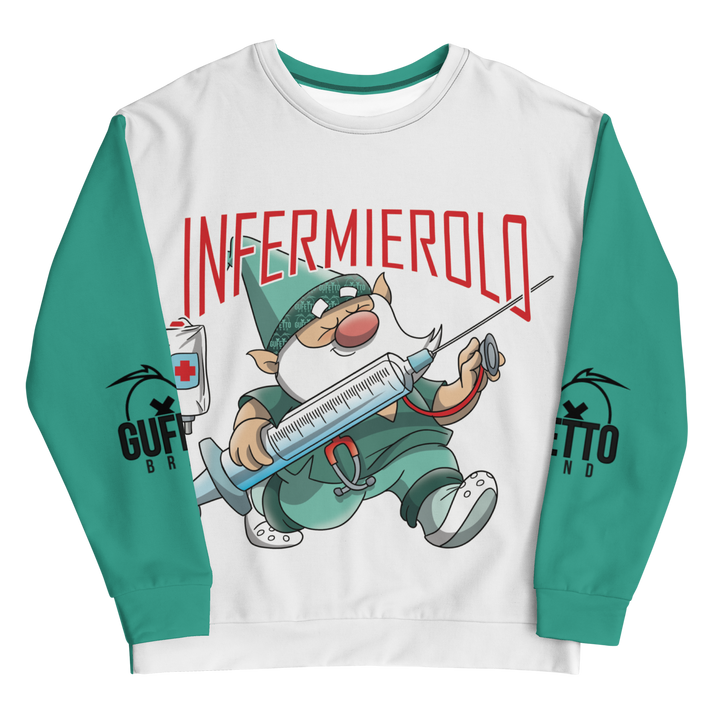 Felpa unisex Uomo/Donna INFERMIEROLO - Gufetto Brand