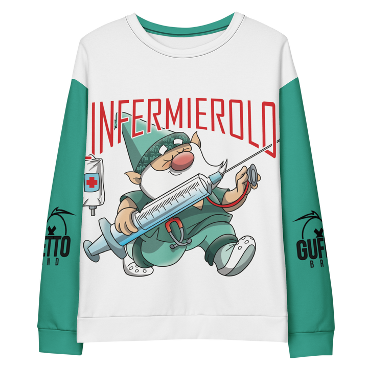 Felpa unisex Uomo/Donna INFERMIEROLO - Gufetto Brand