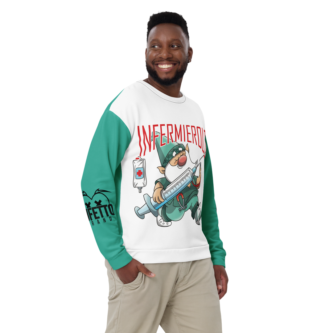 Felpa unisex Uomo/Donna INFERMIEROLO - Gufetto Brand