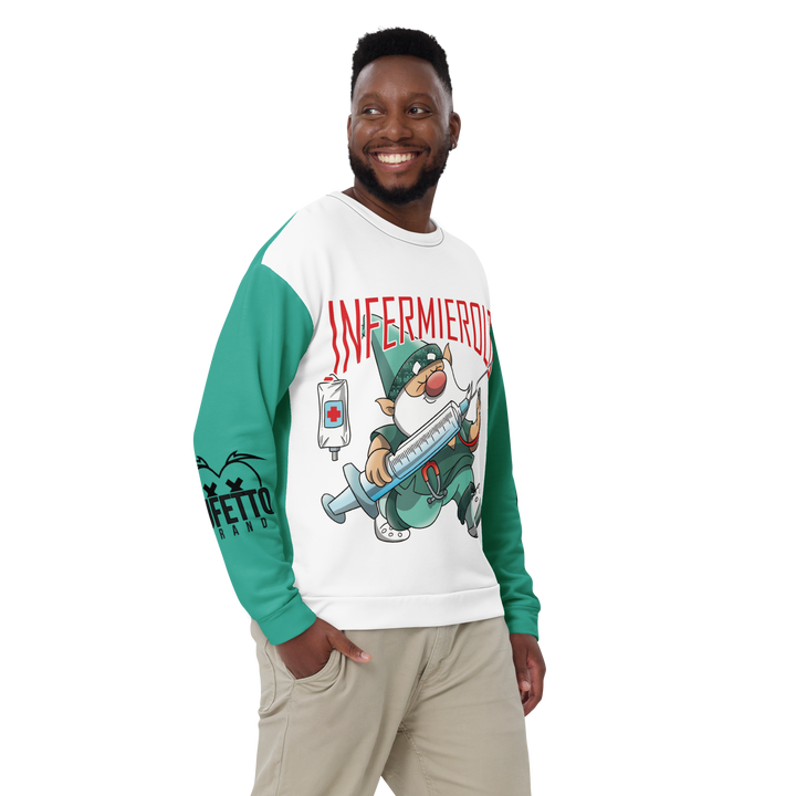 Felpa unisex Uomo/Donna INFERMIEROLO - Gufetto Brand