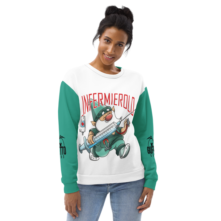Felpa unisex Uomo/Donna INFERMIEROLO - Gufetto Brand