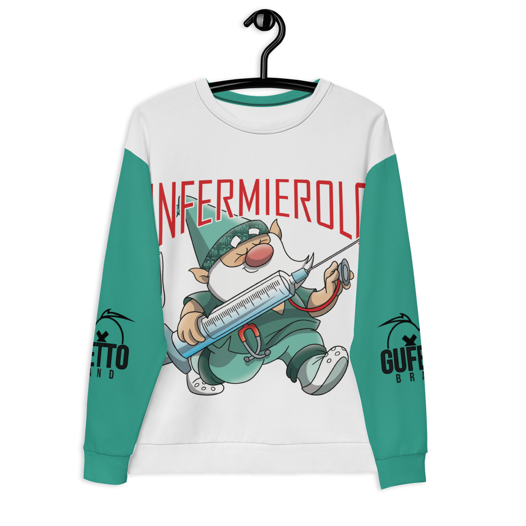 Felpa unisex Uomo/Donna INFERMIEROLO - Gufetto Brand